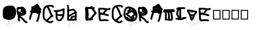 Oracul Decorative字体转换